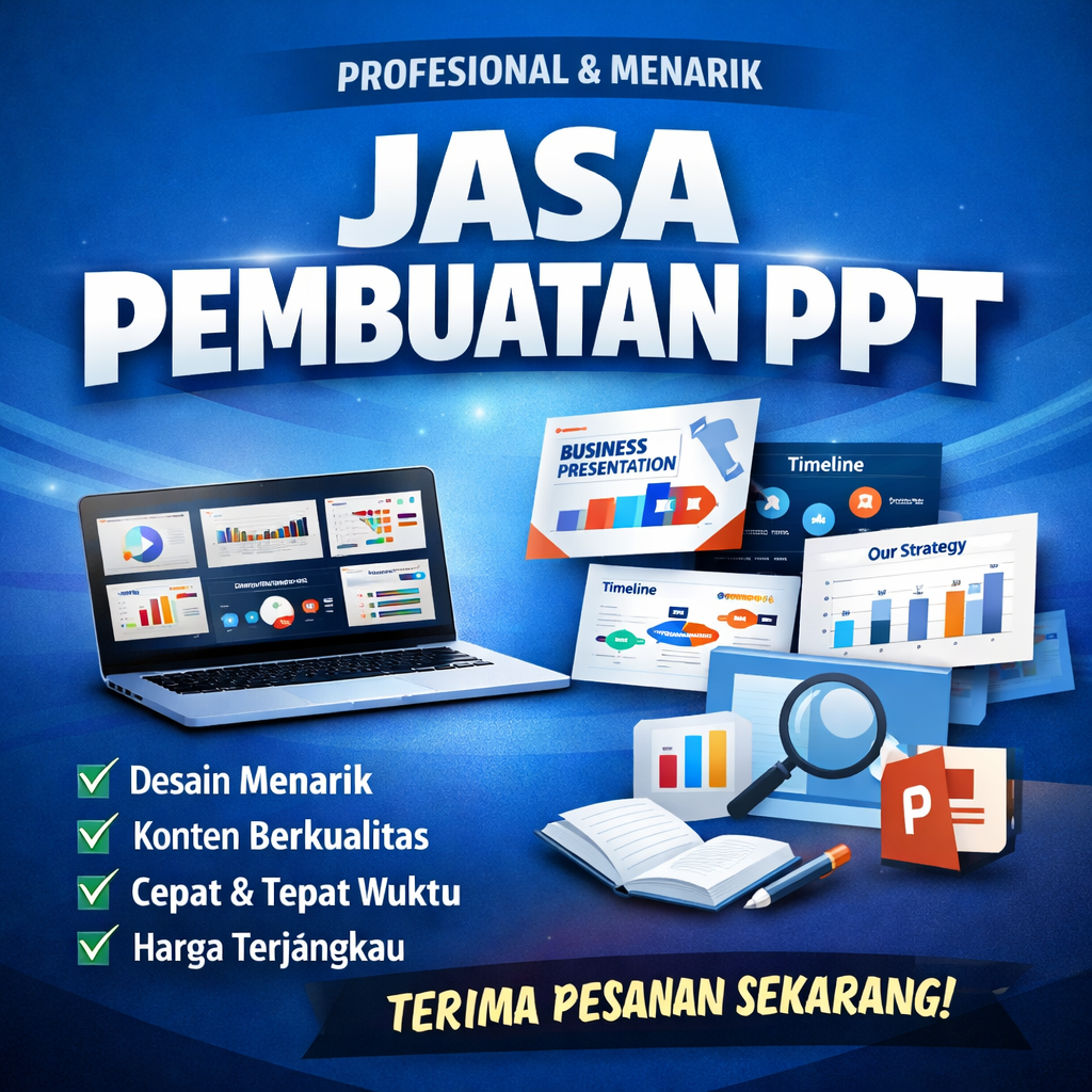 Jasa Pembuatan Presentasi (PPT)